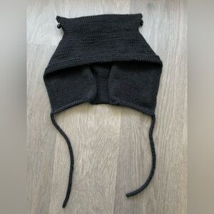 Hand Knitted Adult Bonnet/ Car Ear Bonnet